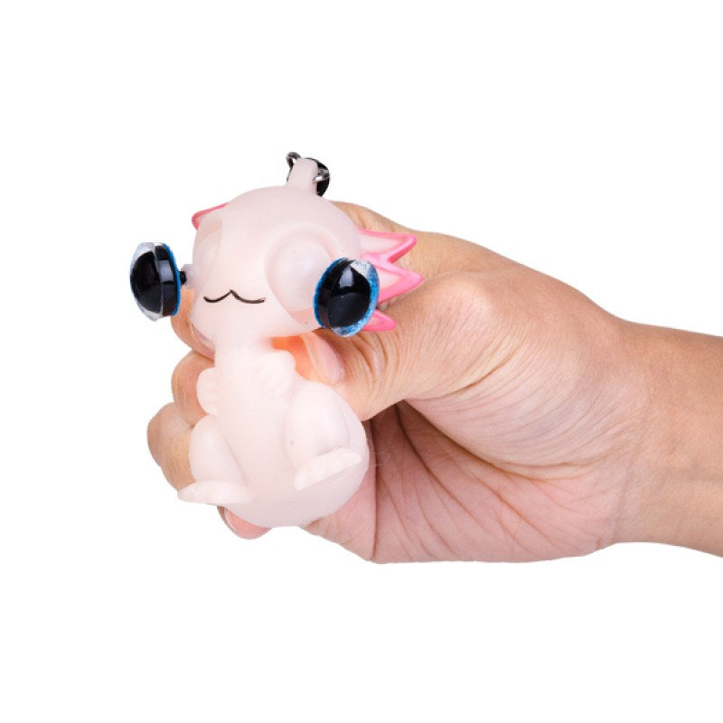 Eye Popping Keychain Axolotl