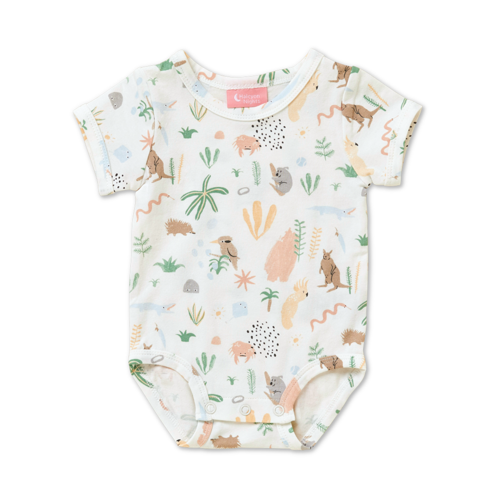 Halcyon Nights: Short Sleeve Bodysuit Outback Dreamer