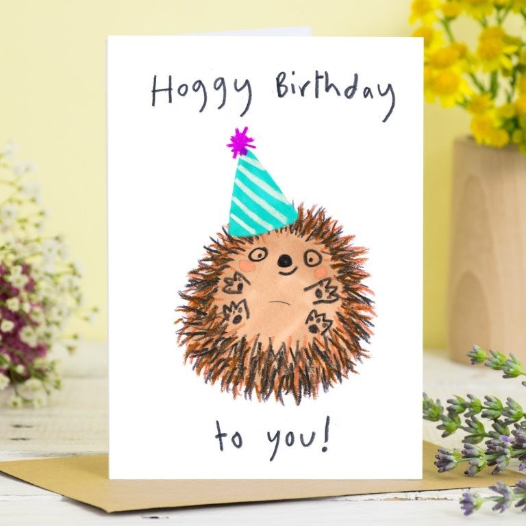 Jo Clark Design: Greeting Card Hoggy Birthday to You!