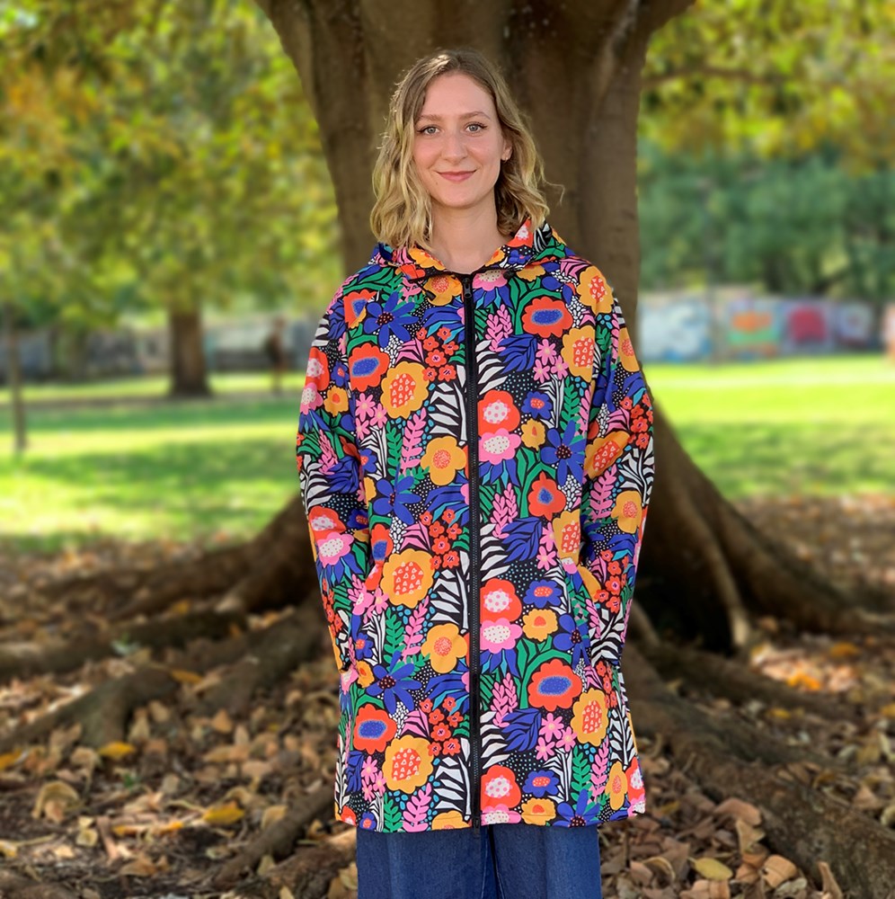 Raincoat: Flower Collage