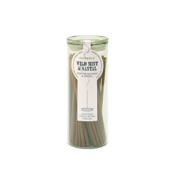 Paddywax: 100 Incense Sticks Wild Mint & Santal