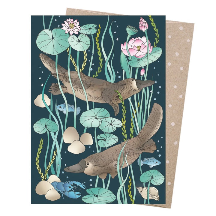 Earth Greetings: Greeting Card Playful Platypus