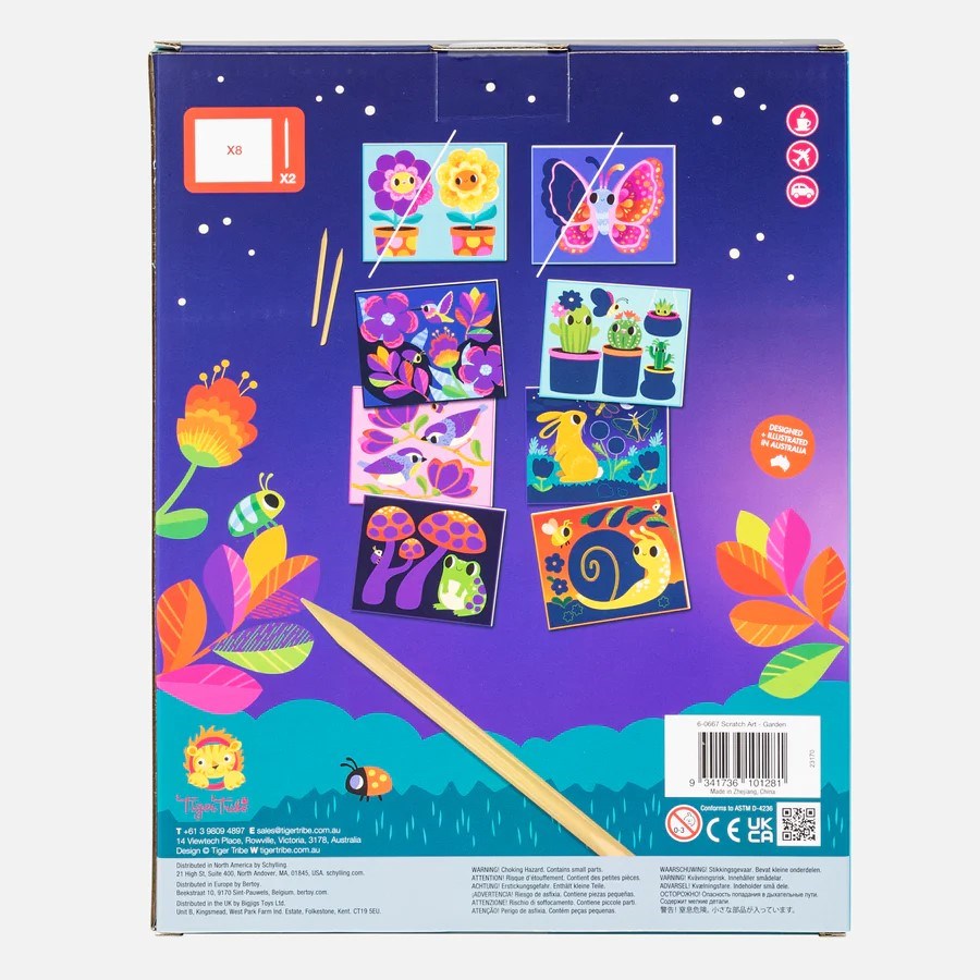 Tiger Tribe: Scratch Art Garden