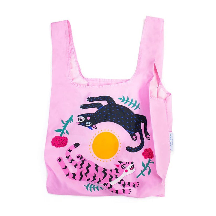 Kind Bag: Reusable Bag Collab Amy Hastings Leaping Cat