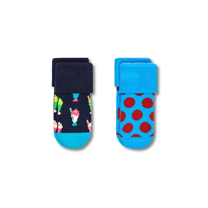 Happy Socks: Kids Terry Milkshake 2pk 0-6M