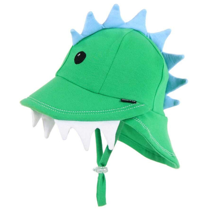Bedhead: Legionnaire Flap Sun Hat Dinosaur Green