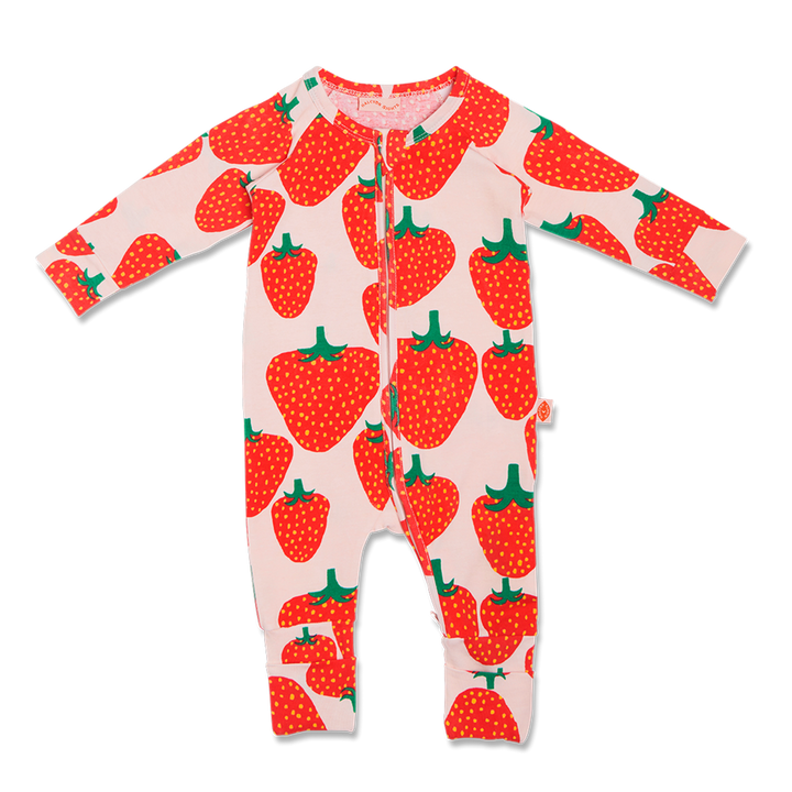Halcyon Nights: Long Sleeve Zip Suit Strawberry Fields