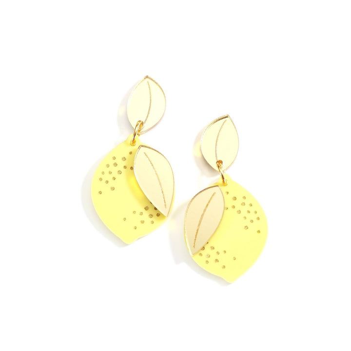 Huniy: Earrings Lemon Midi Dangles