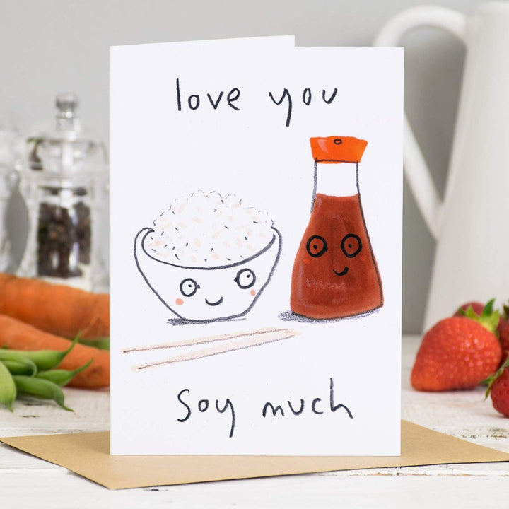 Jo Clark Design: Greeting Card Love You Soy Much