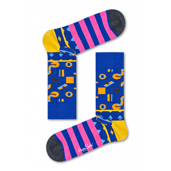 Happy Socks: Black, Blue & Pink Mix Max