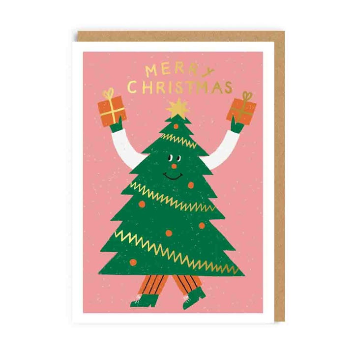 Ohh Deer: Foil Greeting Card Christmas Tree