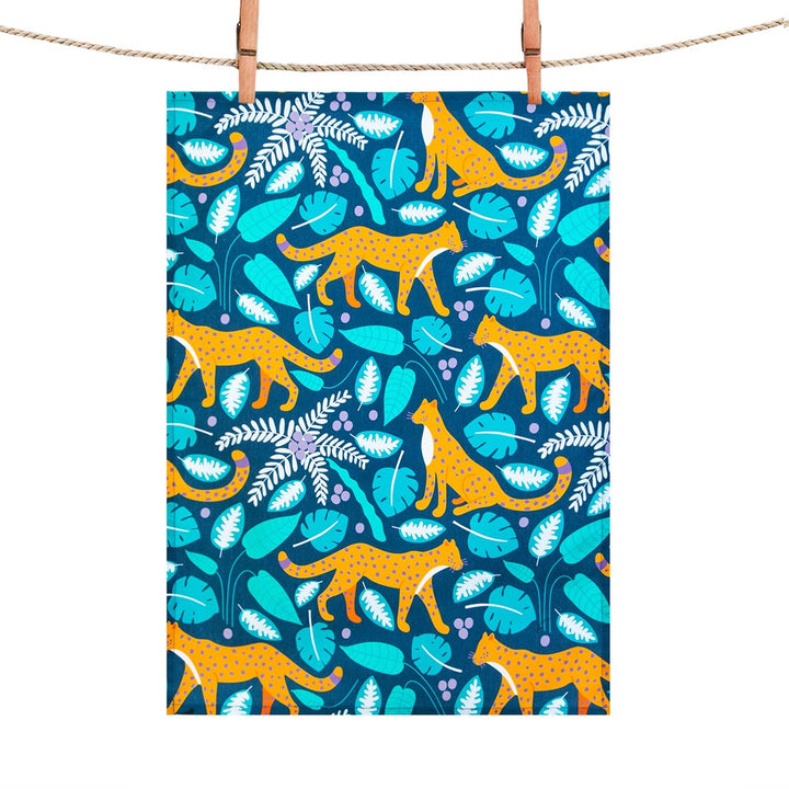 Tea Towel: Leopards