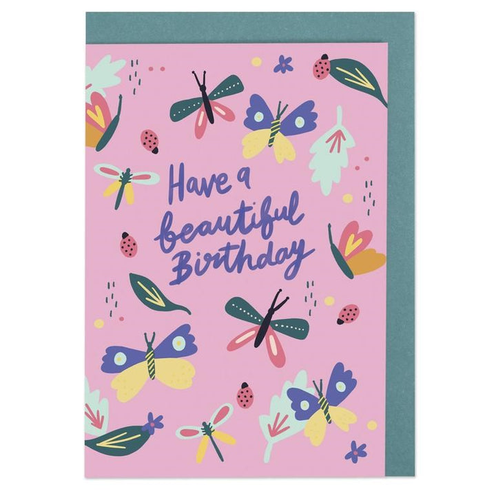 Raspberry Blossom: Greeting Card Natural Wonders Have a Beautiful Birthday