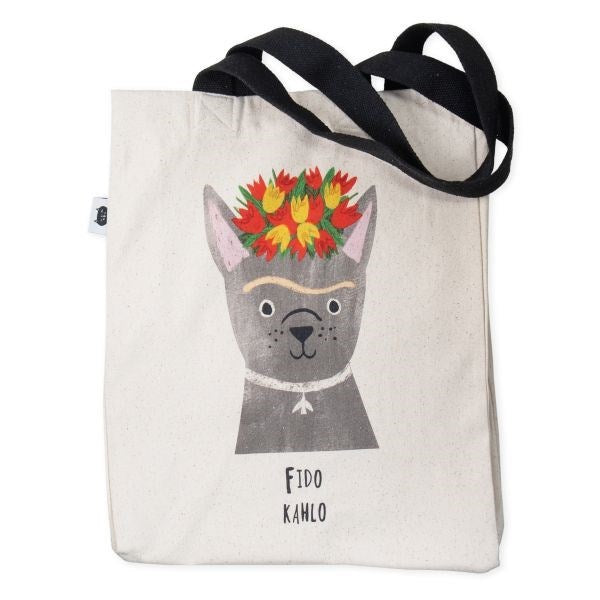 Niaski: Large Tote Fido Kahlo