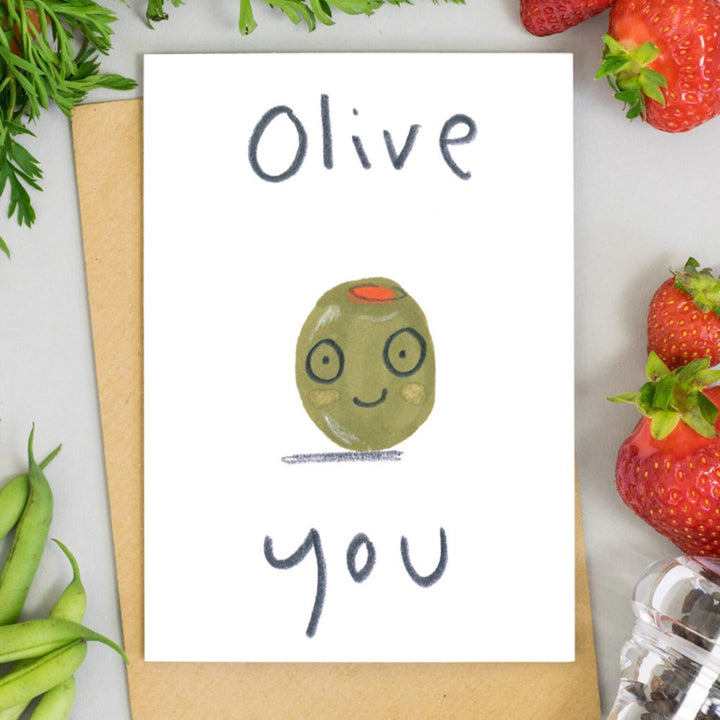 Jo Clark Design: Greeting Card Olive You
