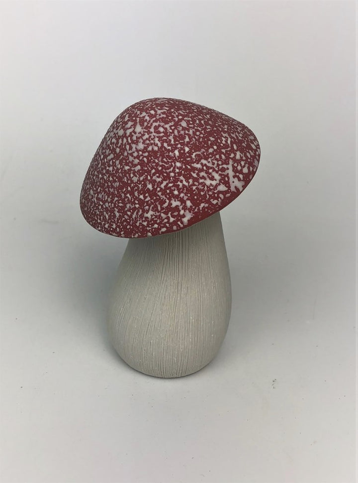 Mushroom Diffuser: Small Red Speckled Ceramic