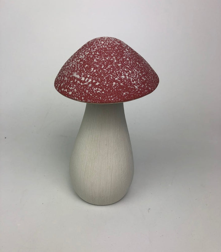 Mushroom Diffuser: Large Red Speckled Ceramic