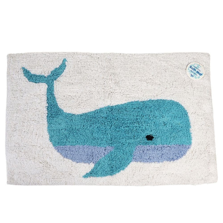Rex London: Tufted Cotton Bathmat - Whale