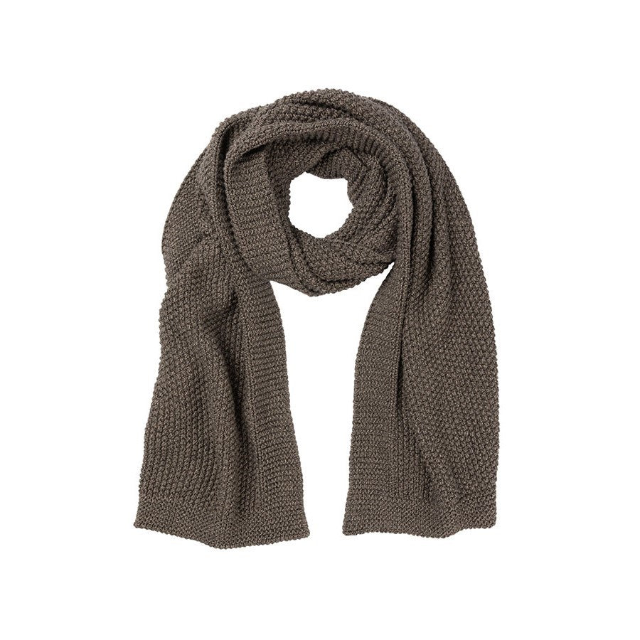 Indus Design: Scarf Moss Stitch Border Knit Buffalo