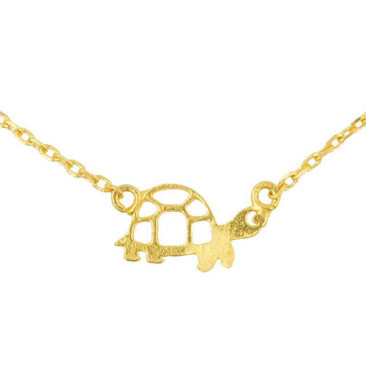 Short Story: Necklace Cute Tortoise Stencil Gold