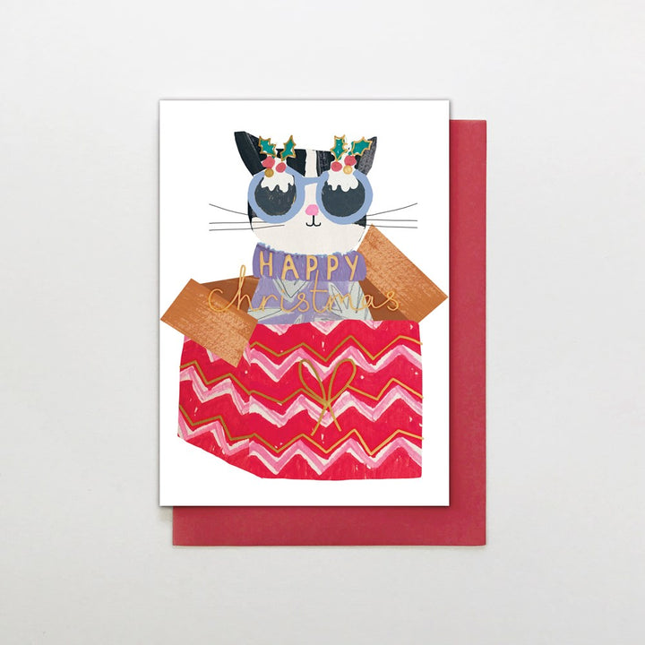 Stop the Clock: Greeting Card Cat in Christmas Box