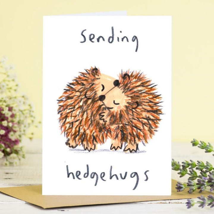Jo Clark Design: Greeting Card Sending Hedgehugs