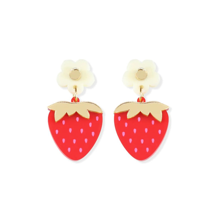 Huniy: Earrings Strawberry Dangles