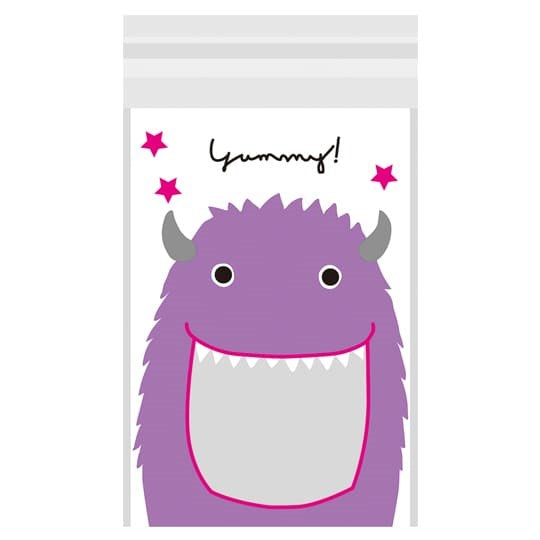 Tsutsumu: Vinyl Bag Okuchi Ippai Monster Purple