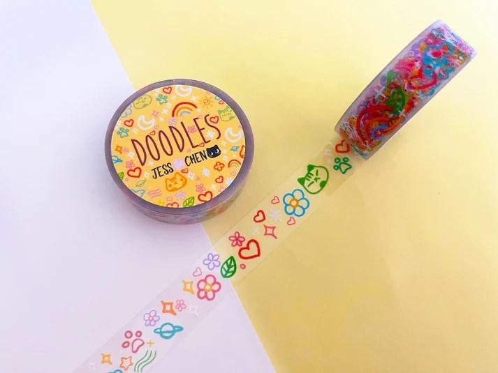 JESSTHECHEN: Doodles Clear Sticky Tape