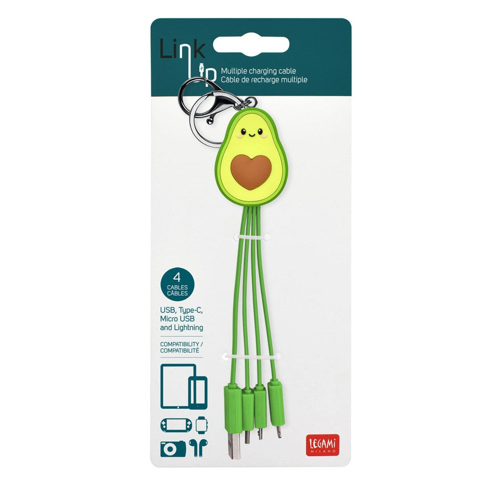 Legami: Link Up Multiple Charging Cable Avocado