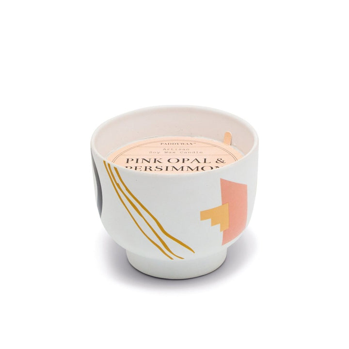 Paddywax: Wabi Sabi 12oz Ceramic Candle Pink Opal & Persimmon