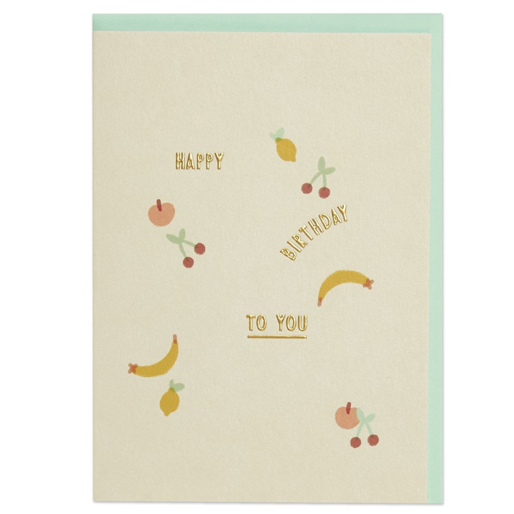 Raspberry Blossom: Greeting Card Whimsical Happy Birthday to You