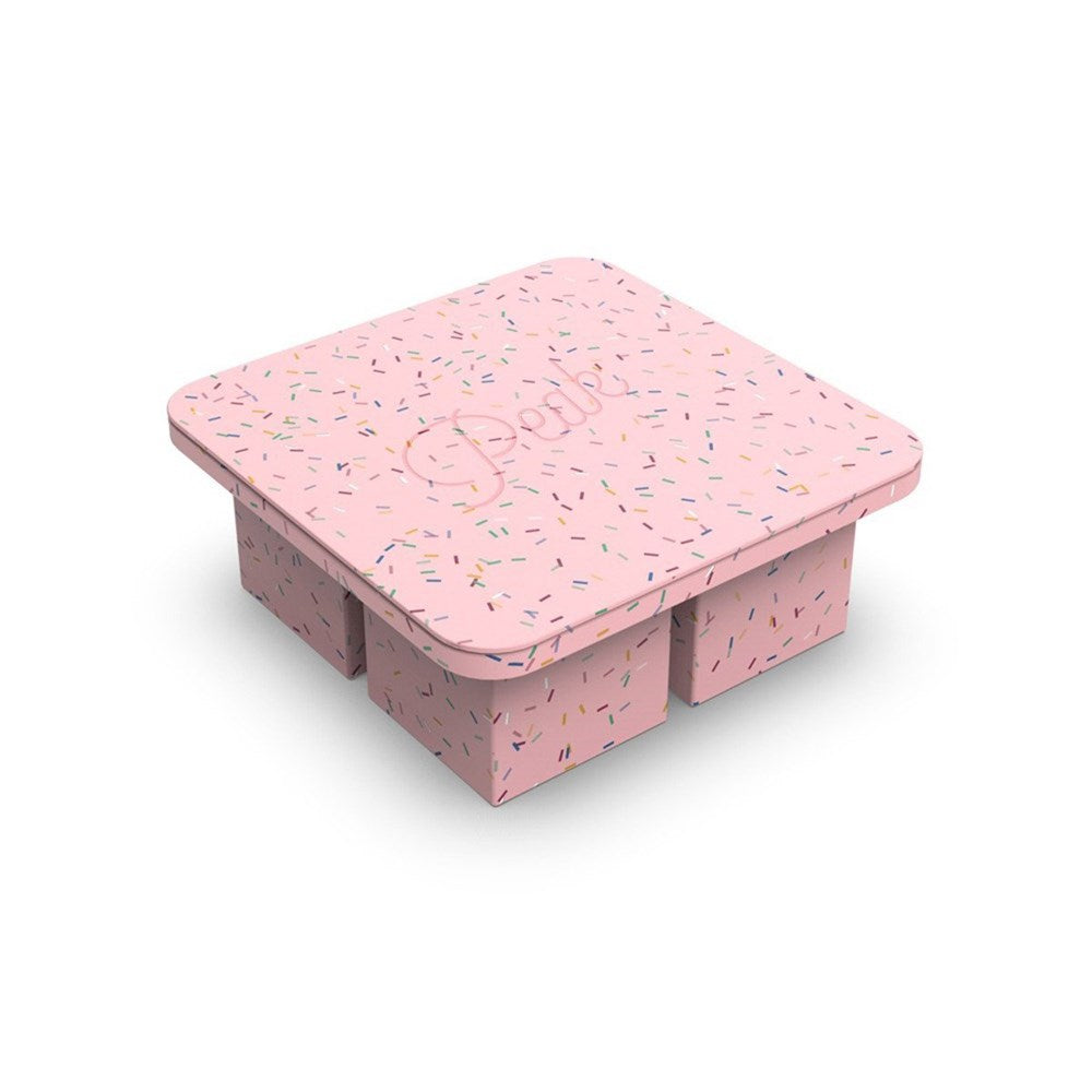 Peak: Ice Cube Tray Extra Large Speckled Pink