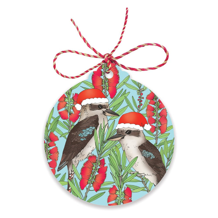Earth Greetings: Christmas Gift Tags Jolly Kookaburras