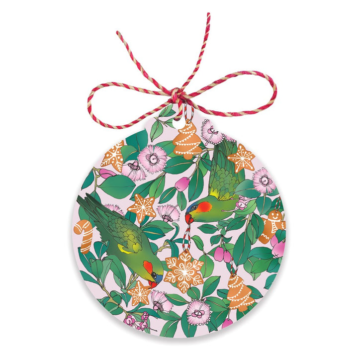 Earth Greetings: Christmas Gift Tags Lorikeets & Lilly Pilly