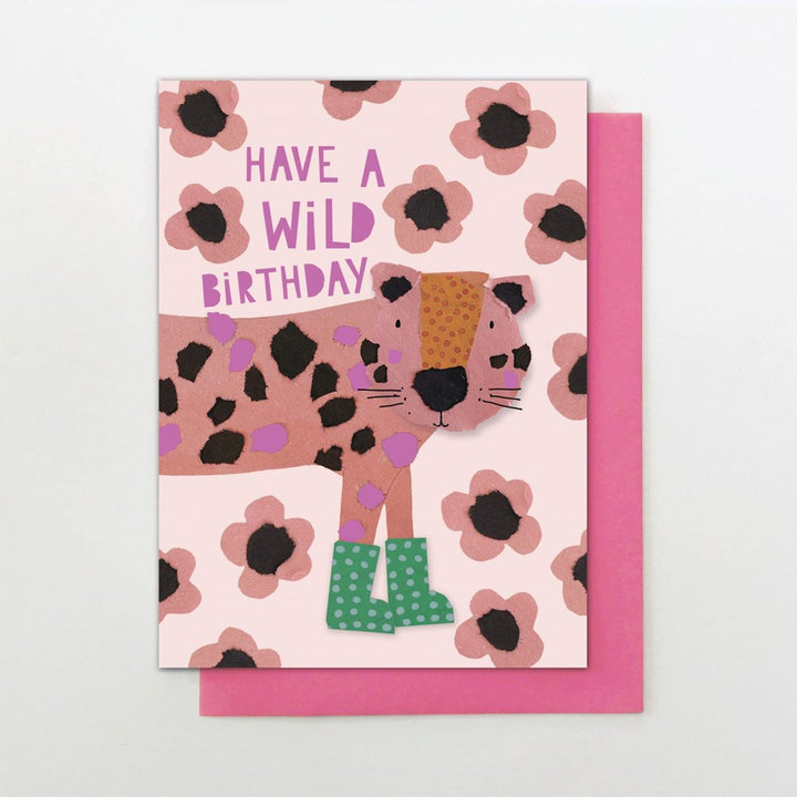 Stop the Clock: Greeting Card Young & Wild Birthday Leopard