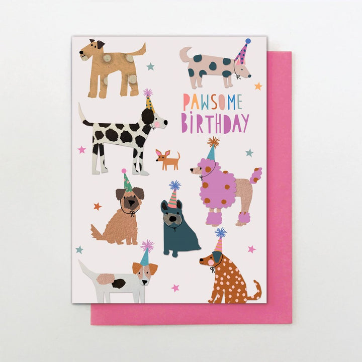 Stop the Clock: Greeting Card Young & Wild Pawsome Birthday