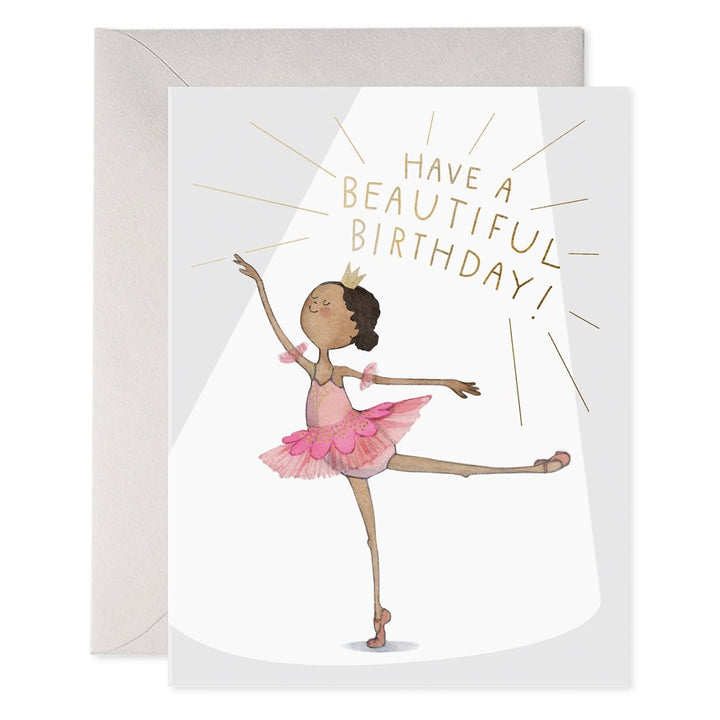 E. Frances Paper: Foil Greeting Card Ballerina