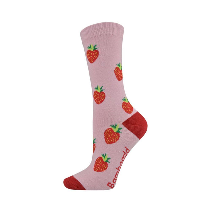 Bamboozld: Womens Strawberry Bamboo Sock