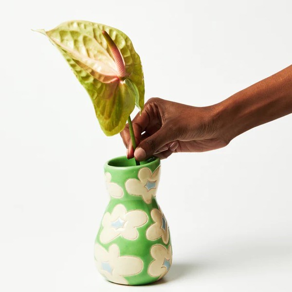 Jones & Co: Saturday Vase Green Bloom