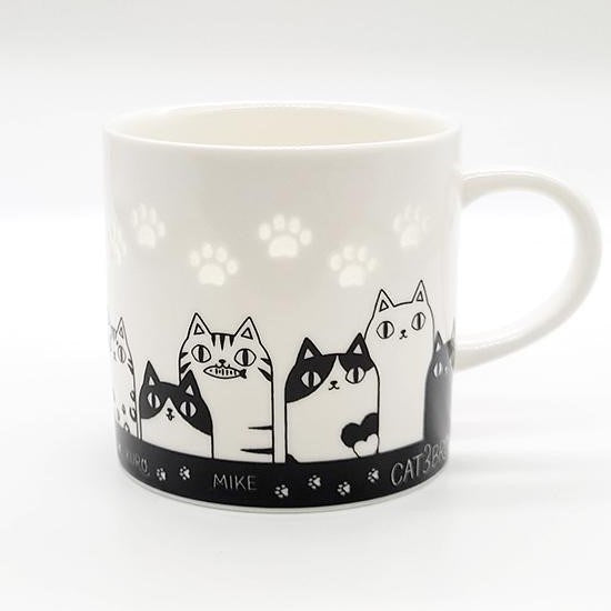 Black and White Cat Mug - Family Photo