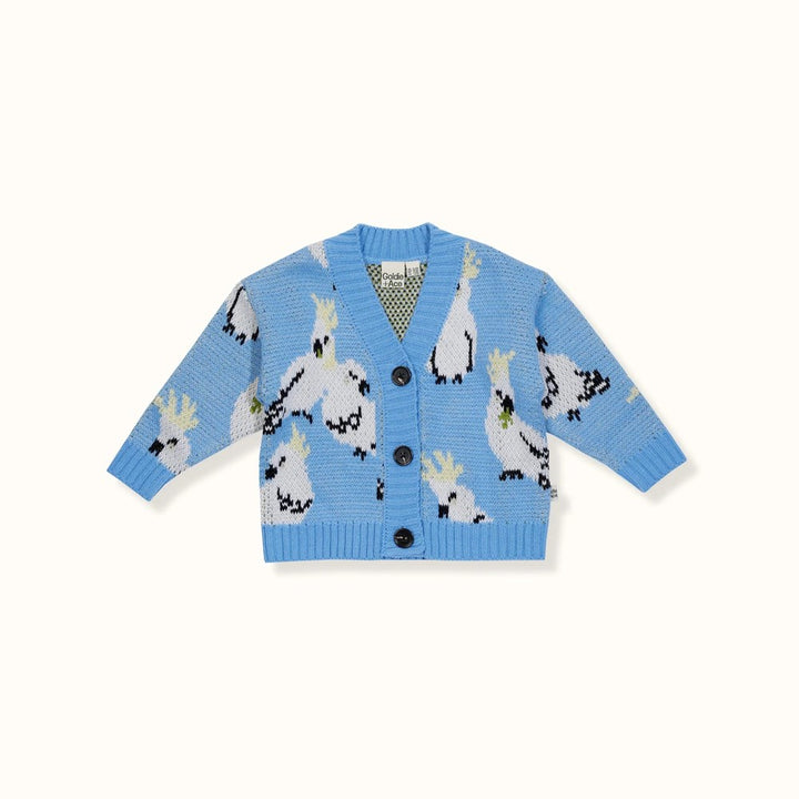 Goldie + Ace: Cam Cockatoo Knit Cardigan Blue