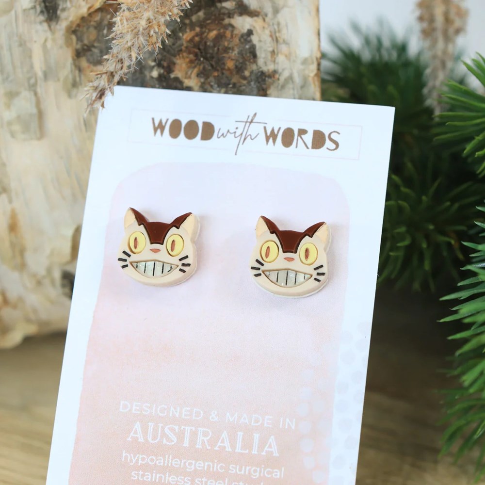 Cat earrings australia deals
