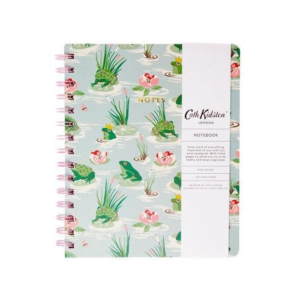 Cath Kidston A5 Wiro Notebook Frogs Monsterthreads