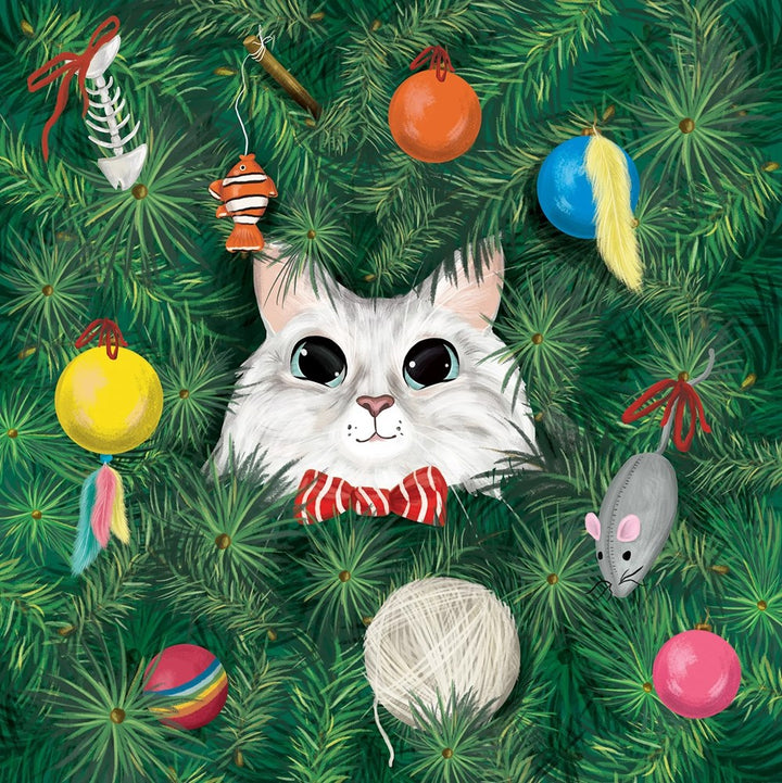 La La Land: Greeting Card Cat Lovers Christmas