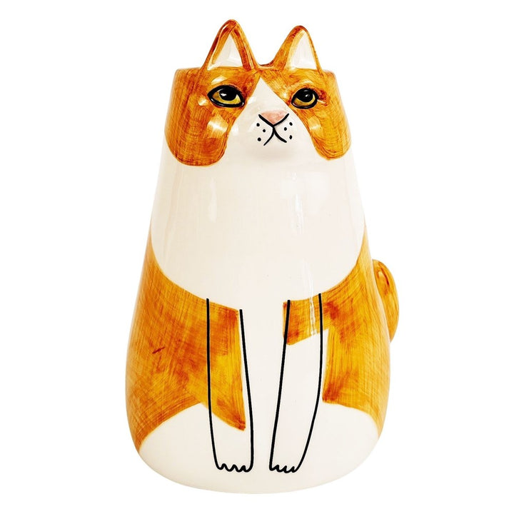 Urban Products: Sitting Cat Vase Orange
