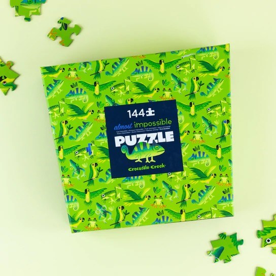 Crocodile Creek: 144pc Almost Impossible Puzzle Jungle Jive