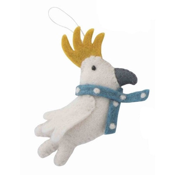 Christmas Ornament Australian Animals Decoration Cockatoo Scarf