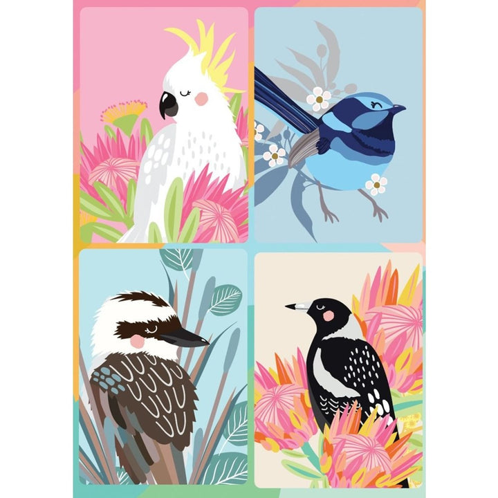 Aero Images: Decorative Magnet Set Aussie Birds