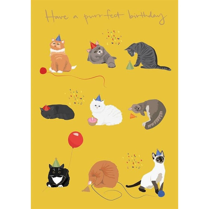 Roger la Borde: Greeting Card Have a Purrfect Birthday